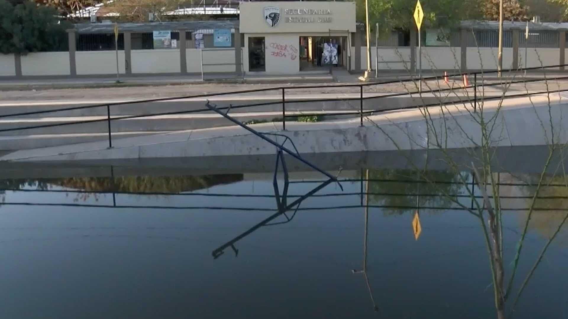 Parque Termina Inundado de Aguas Negras en Colonia El Dorado