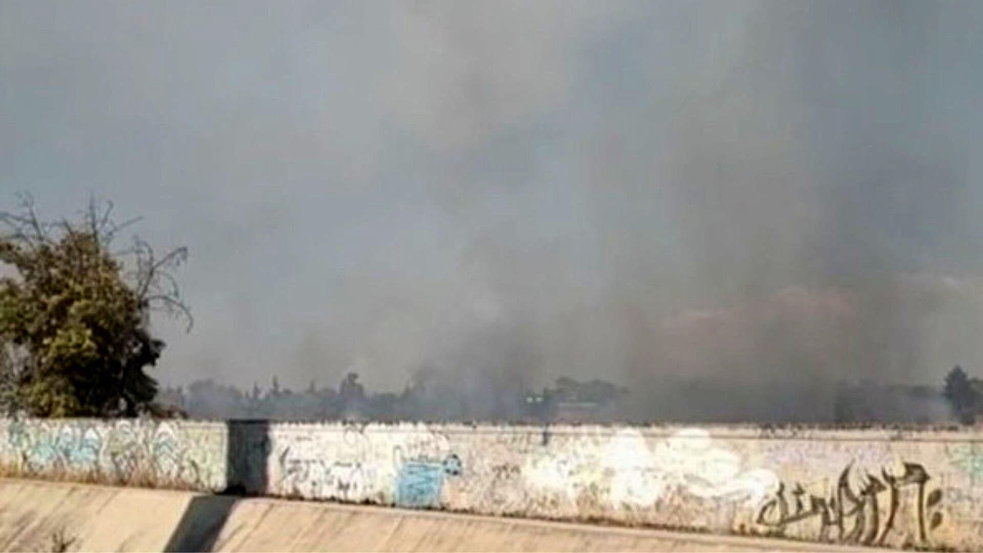 Incendio de Pastizal en Chimalhuacán Genera Densa Columna de Humo