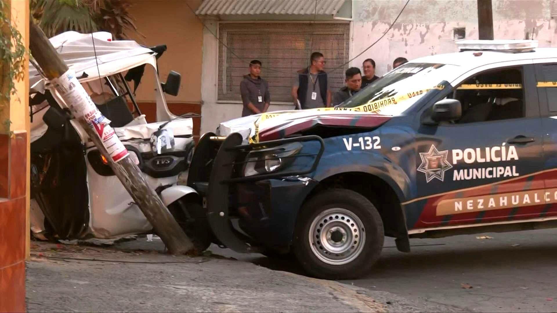 CRONOLOGÍA: Así Fue el Choque de Patrulla y Mototaxi en Neza; Familiares de Conductor Exigen Justicia