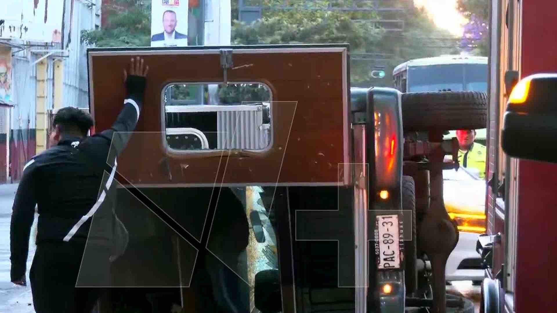 Se Registra Fuerte Volcadura en Eje Central Lázaro Cárdenas