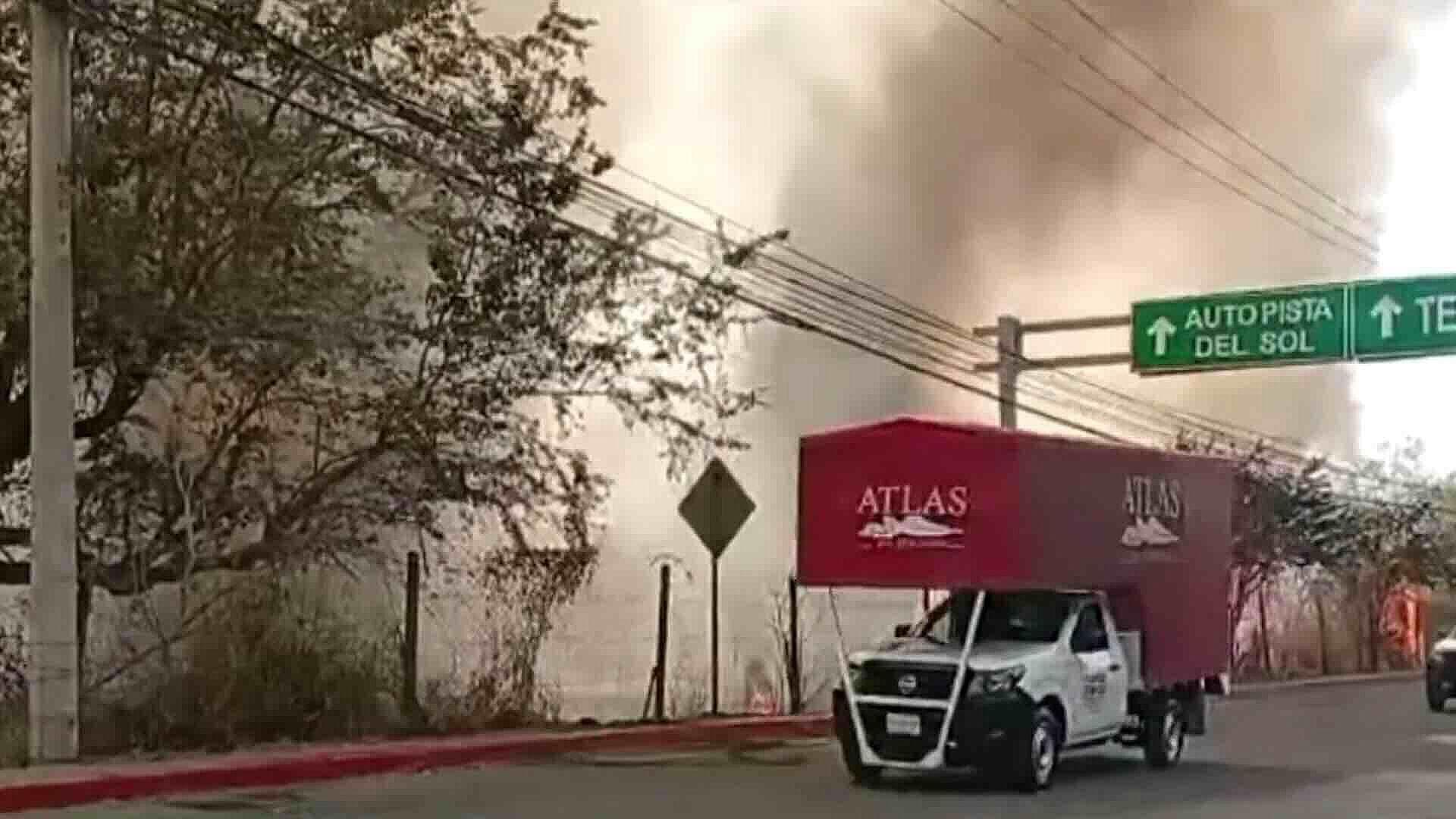Incendio en Terreno Baldío Cerca del C5 en Emiliano Zapata, Morelos