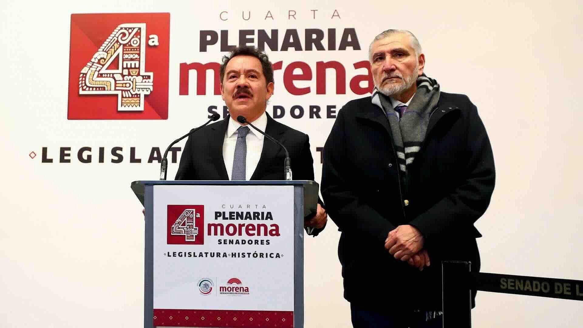 Ignacio Mier Asume Coordinación de Morena en el Senado; Adán Augusto López se Retira