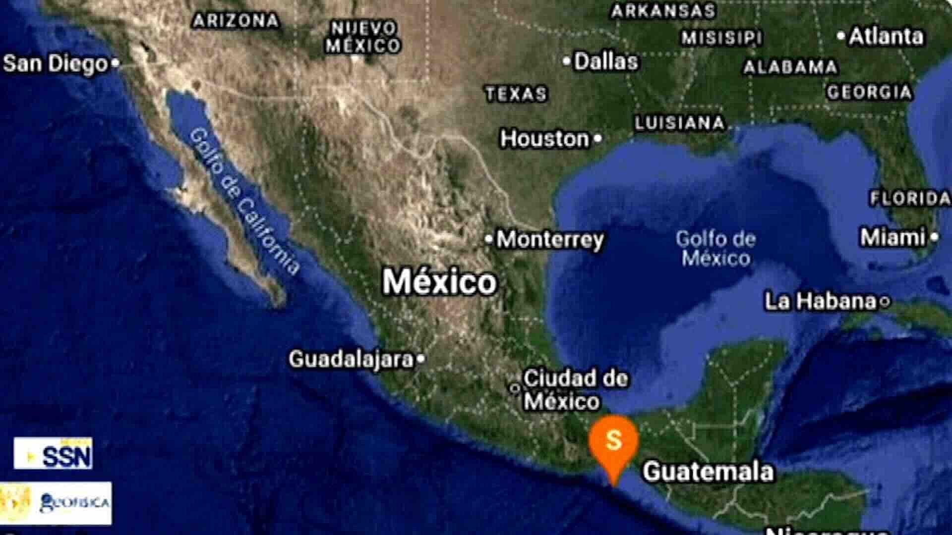 Sismo de Magnitud 4 Sacude Oaxaca; Epicentro a 122 km de Salina Cruz, Sin Daños Reportados