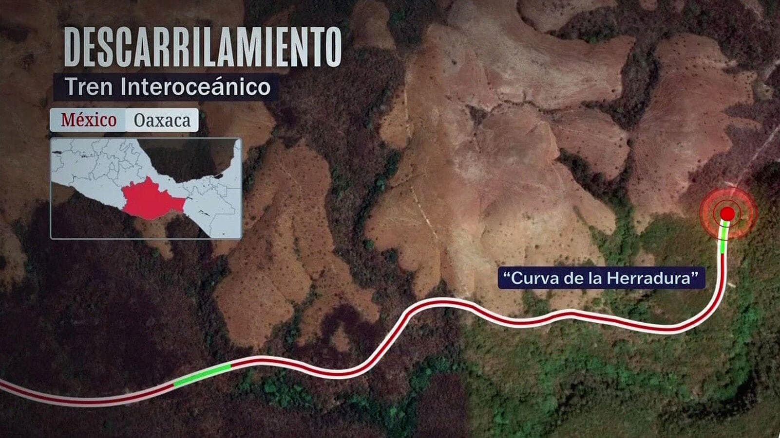 Mapa: Así Ocurrió Accidente de Tren Interoceánico, según Datos de la Caja Negra