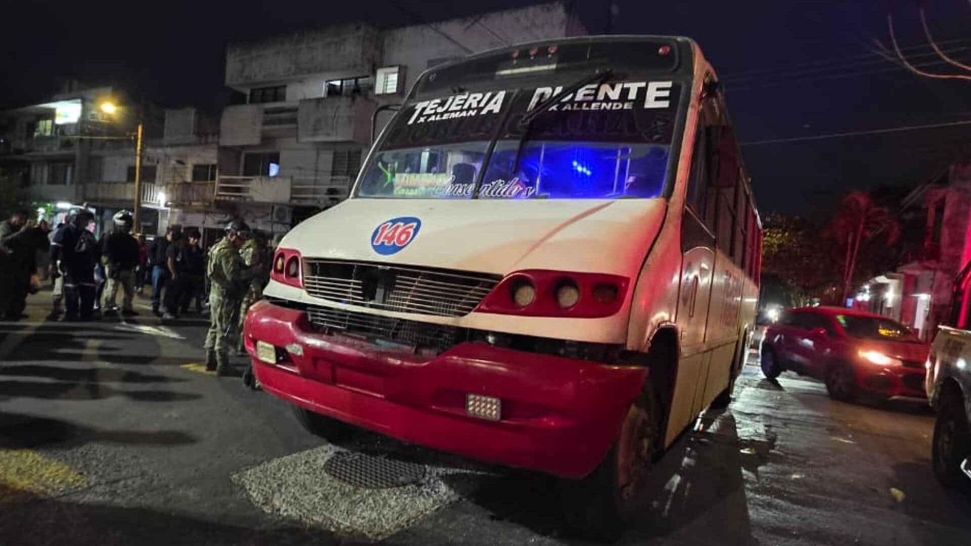 Mujer es Atropellada por Autobús de Transporte Público en la Colonia Centro de Veracruz