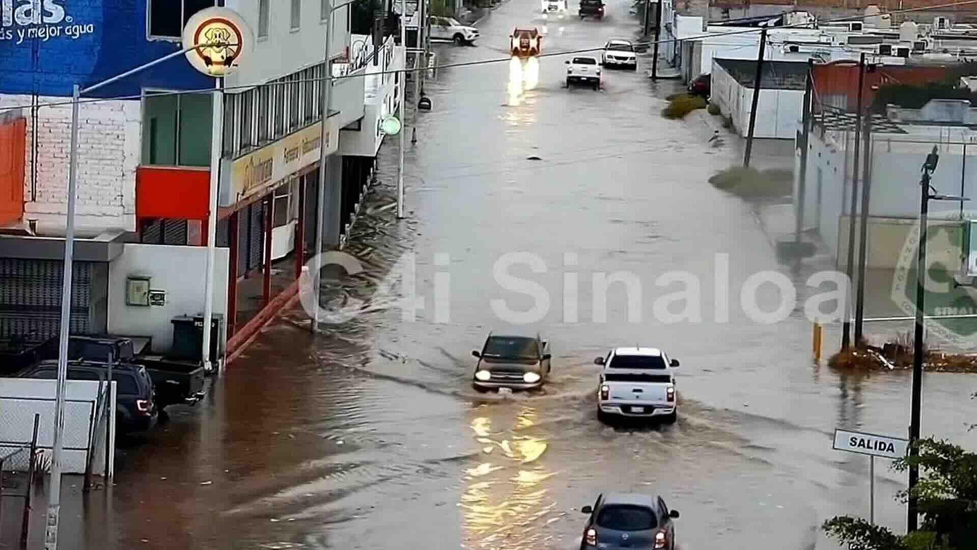 Fuertes Inundaciones por Lluvias Afectaron Los Mochis y Guasave, Sinaloa