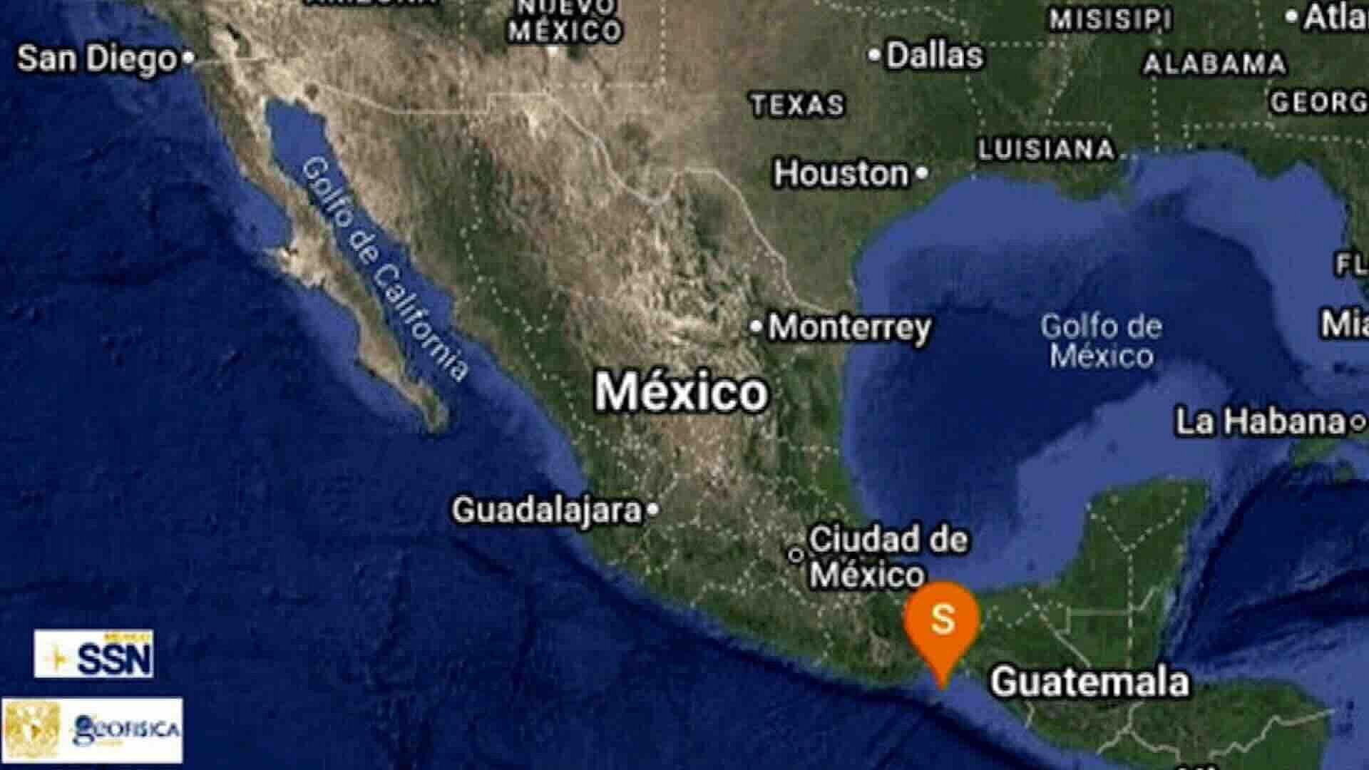 Temblor de Magnitud 4.1 Sacude Oaxaca con Epicentro a 76 km de Salina Cruz