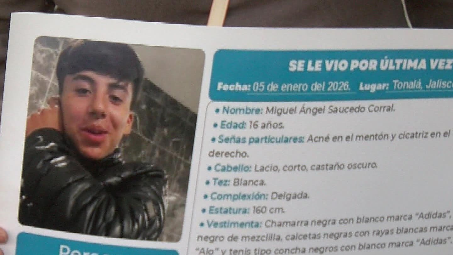 Buscan a Miguel Ángel de 16 Años; Salió a la Tienda en Tonalá y No Volvió