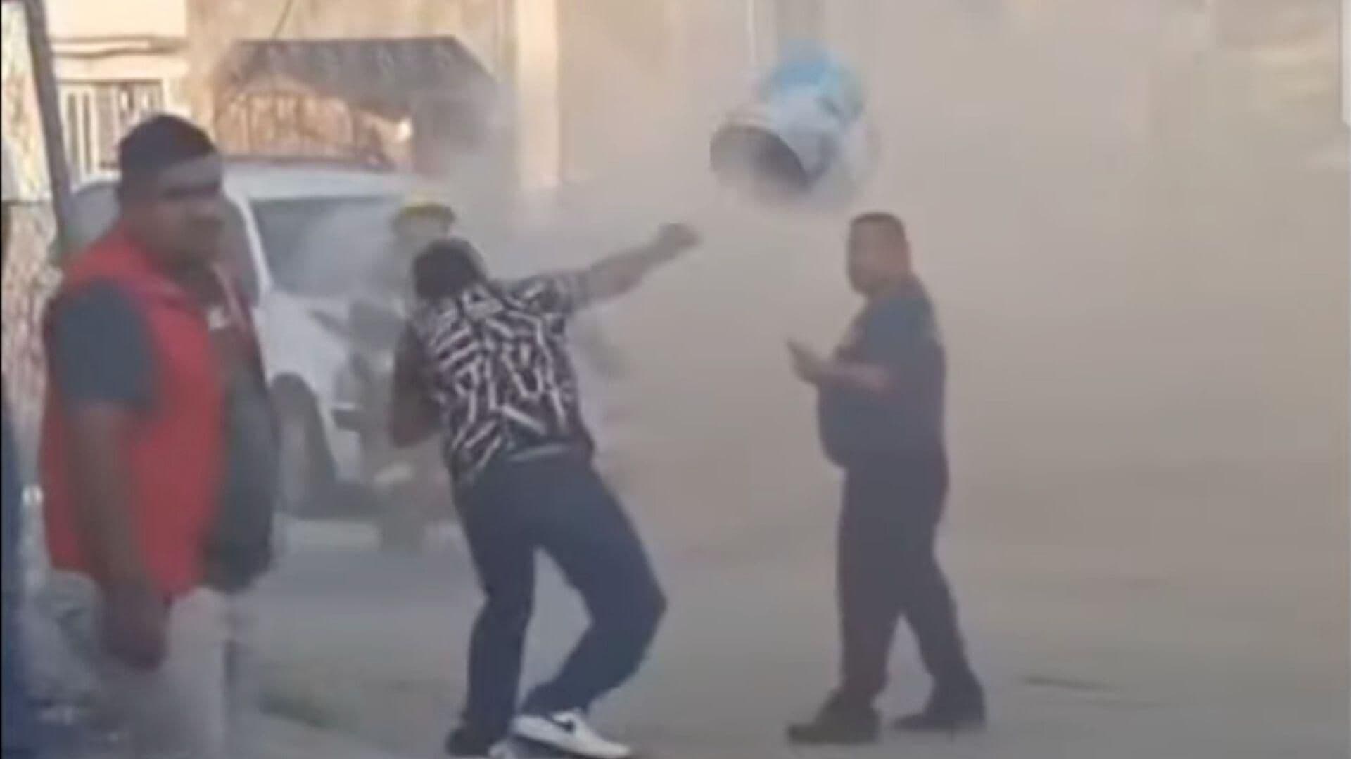 Hombre Agrede a Bombero Mientras Apagaba Incendio en Linares, Nuevo León
