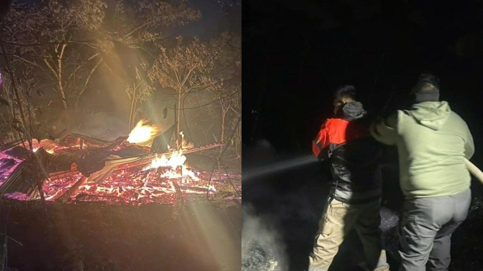 Fuerte Incendio Consume una Bodega en Zongolica, Veracruz
