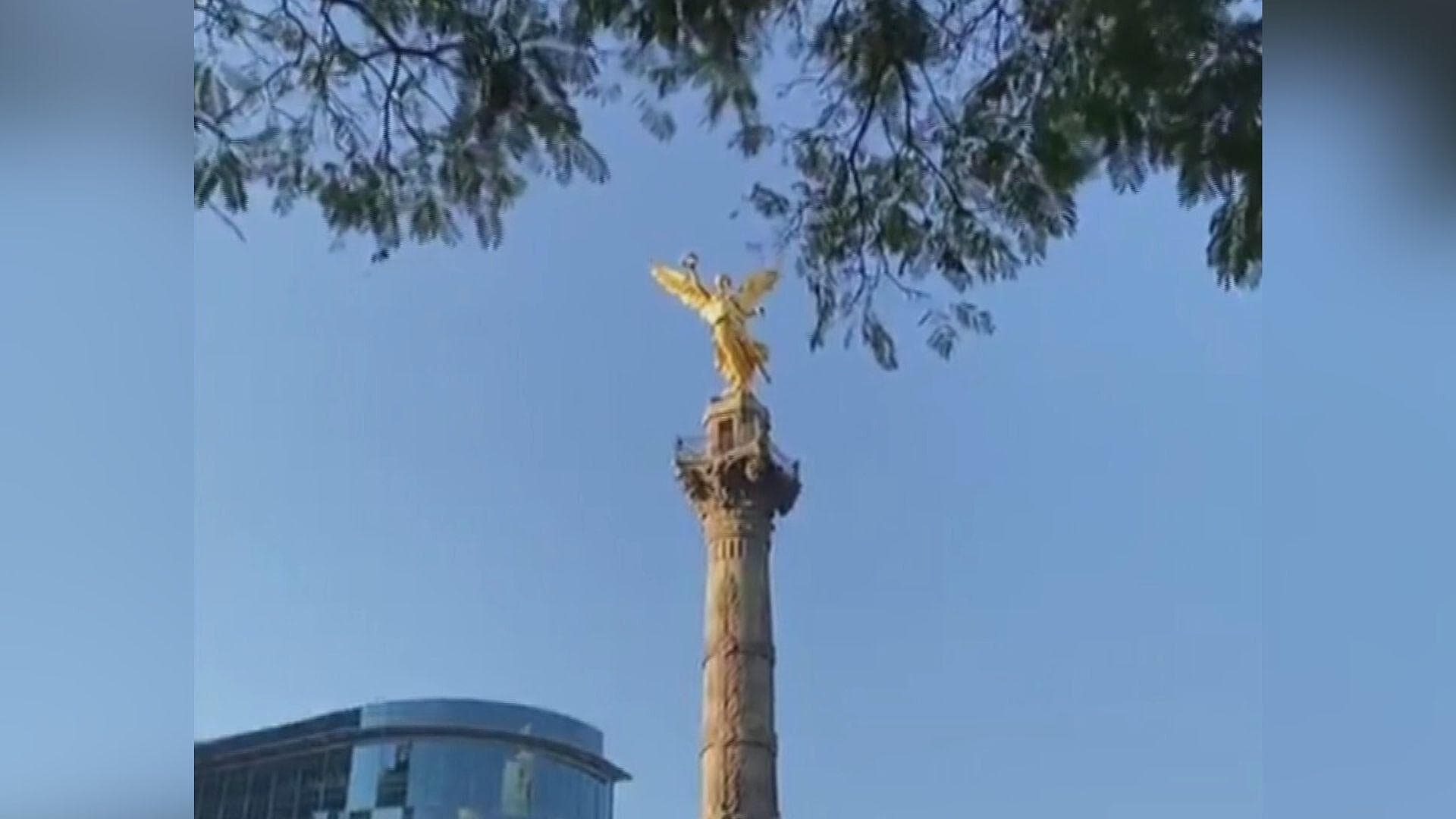 VIDEO: Así Se Movió Ángel de la Independencia en CDMX durante Sismo Hoy