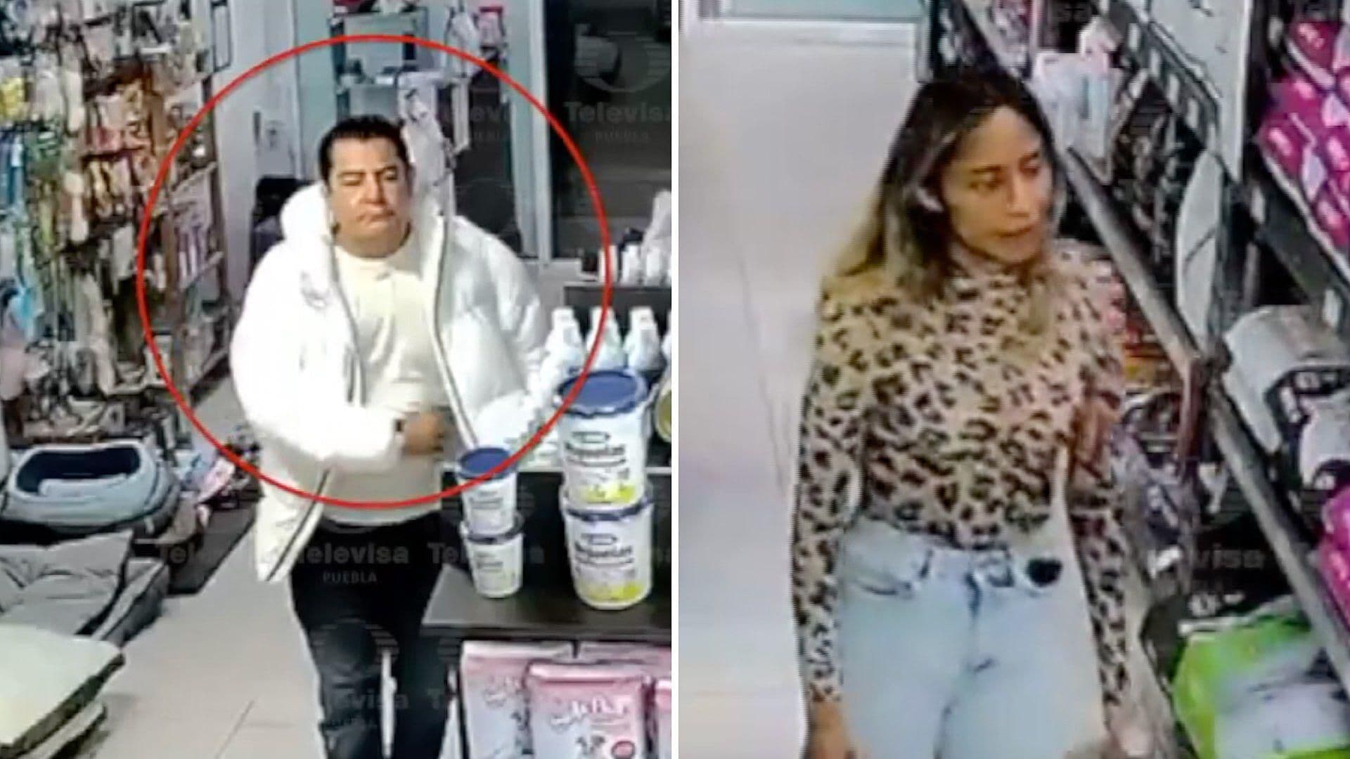 Pareja Robó en Tienda de Mascotas de Misiones en Puebla