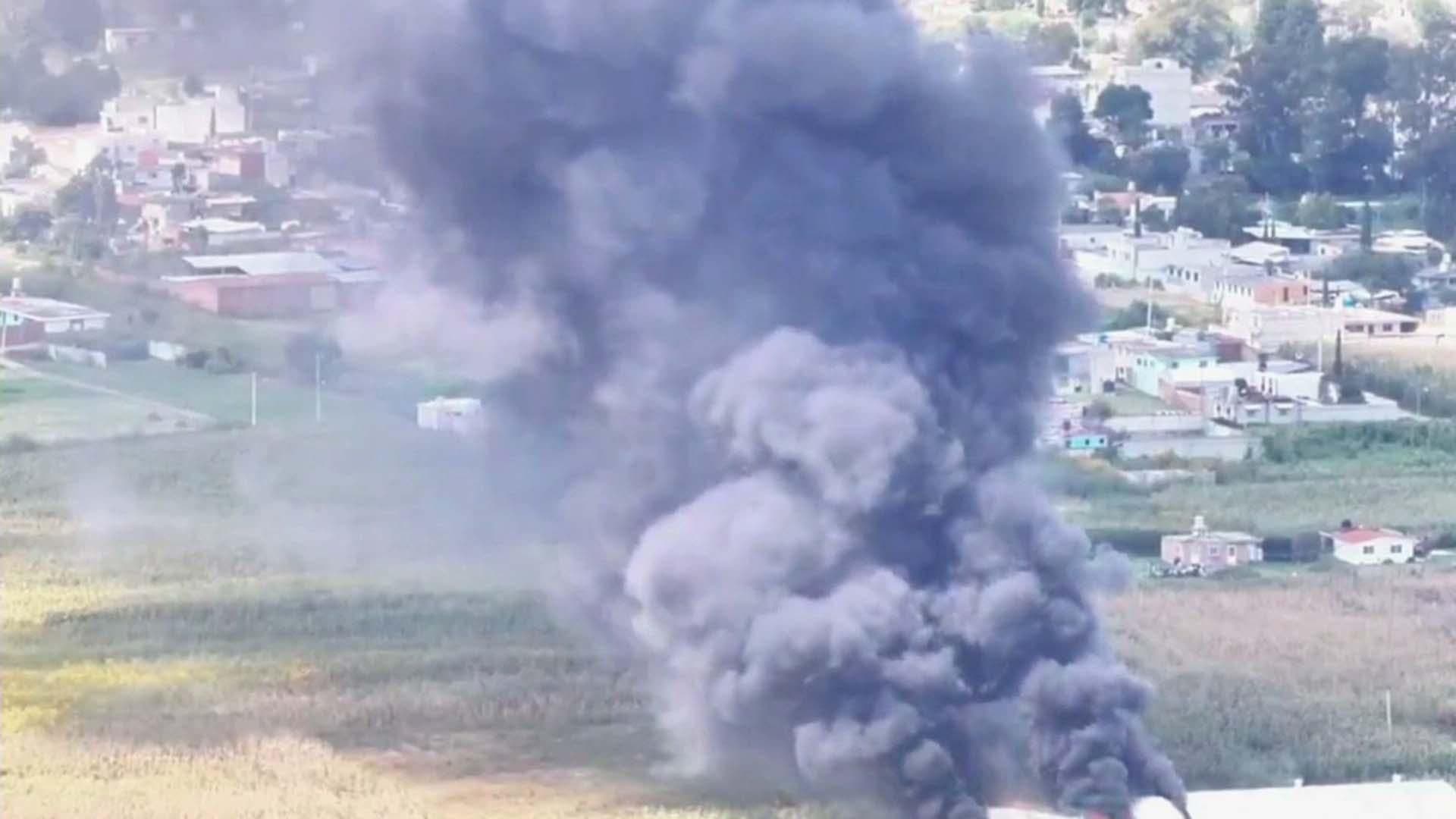 Se Registra Incendio en Fábrica de San Andrés Cholula, Puebla