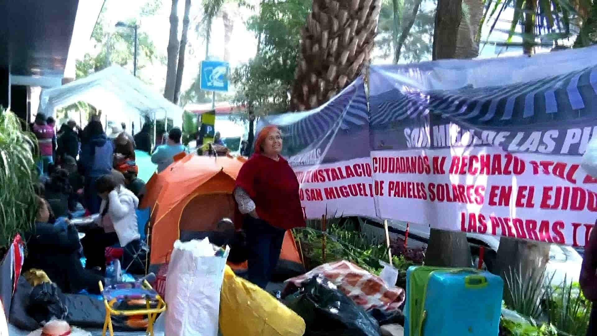 Manifestantes Denuncian Contaminación de la Presa Endhó de Tula, en Polanco, CDMX