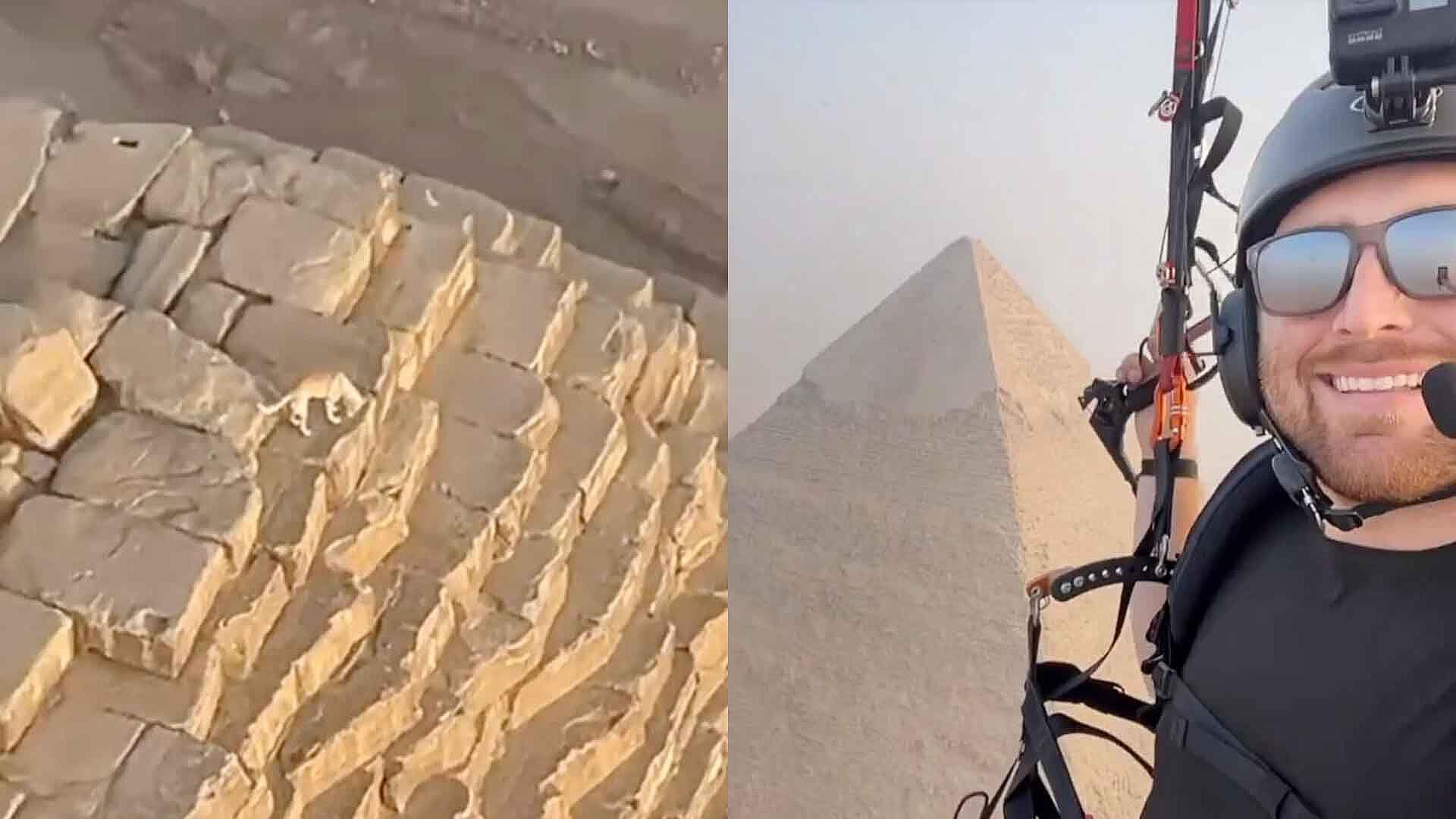 Captan a Perrito en la Cima de la Pirámide de Giza