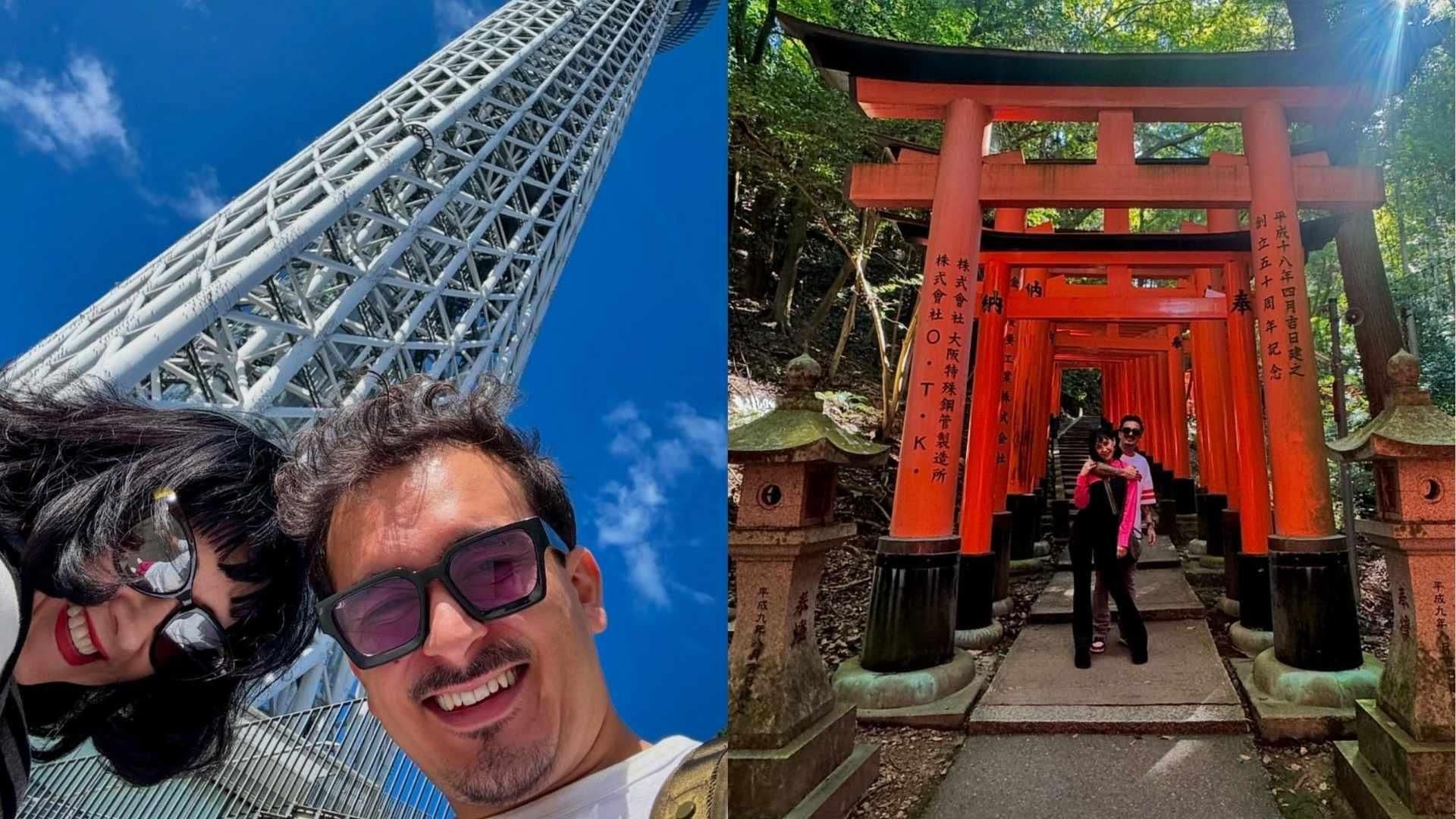Así Disfrutan sus Vacaciones en Japón; Susana Zavaleta y Ricardo Pérez