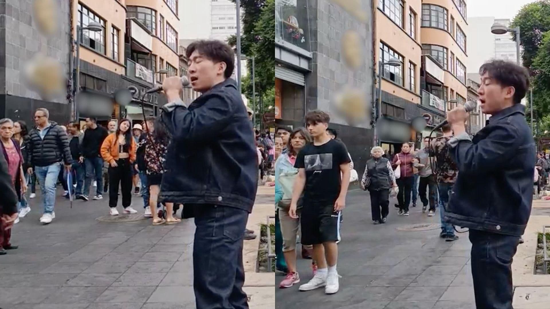 Coreano Sorprende a Mexicanos en la Calle por Imitar a José José