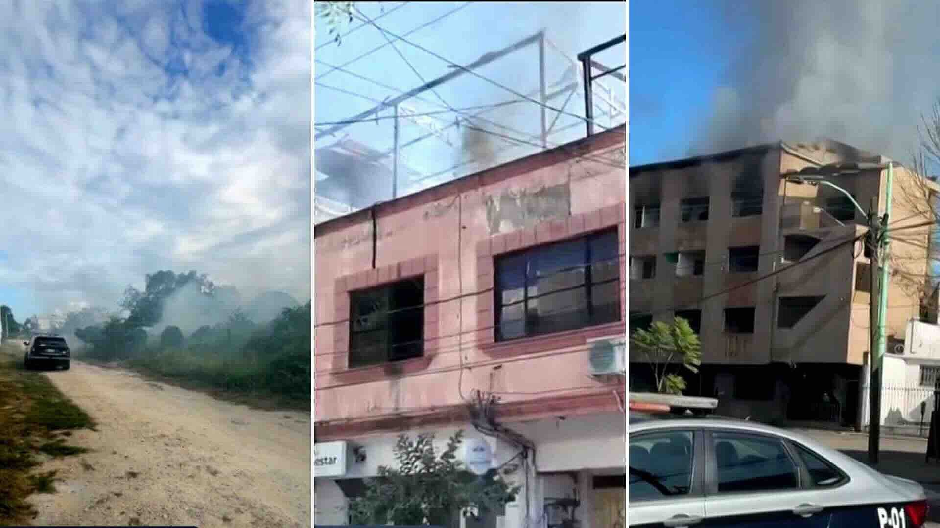 Tres Incendios Generan Movilización en Playa del Carmen, Iguala y Parral; Sin Heridos