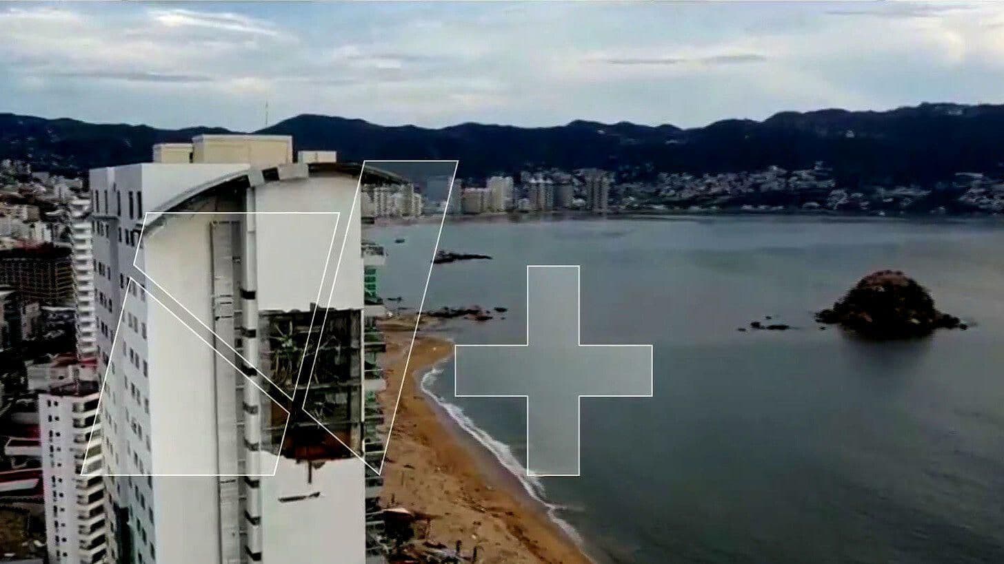 Huracán Otis: Costera Miguel Alemán Quedó Hechas Añicos; Hay 1 Muerto