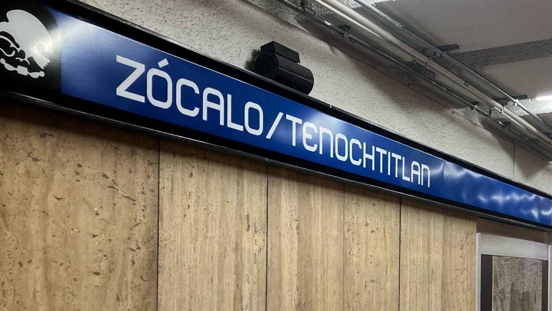 Metro Cierra la Estación Zócalo-Tenochtitlan