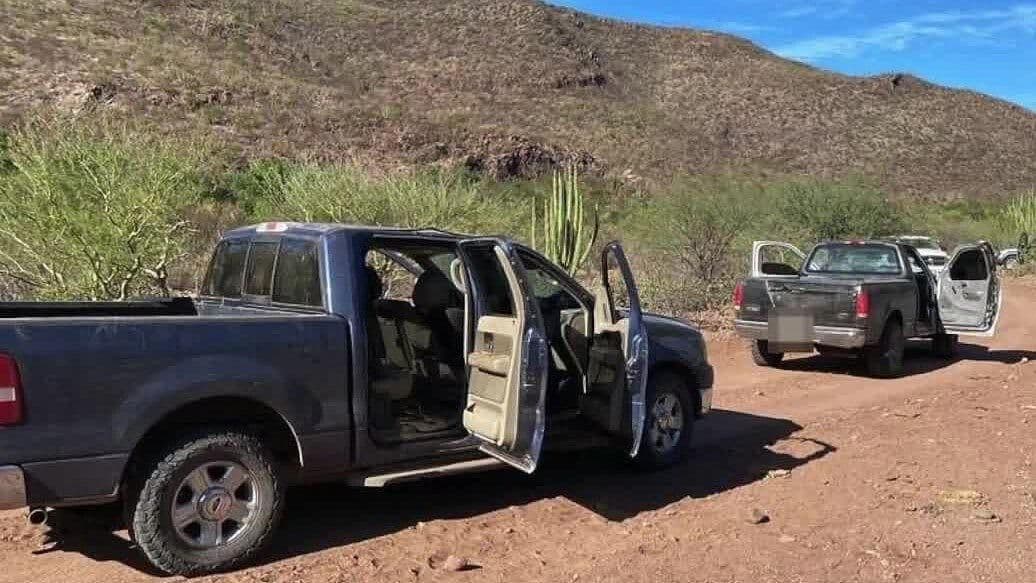 Recuperan en Vícam Tres Vehículos Robados y Aseguran Armamento