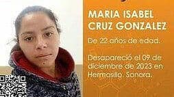Activan Protocolo Alba para Localizar a María Isabel Cruz González