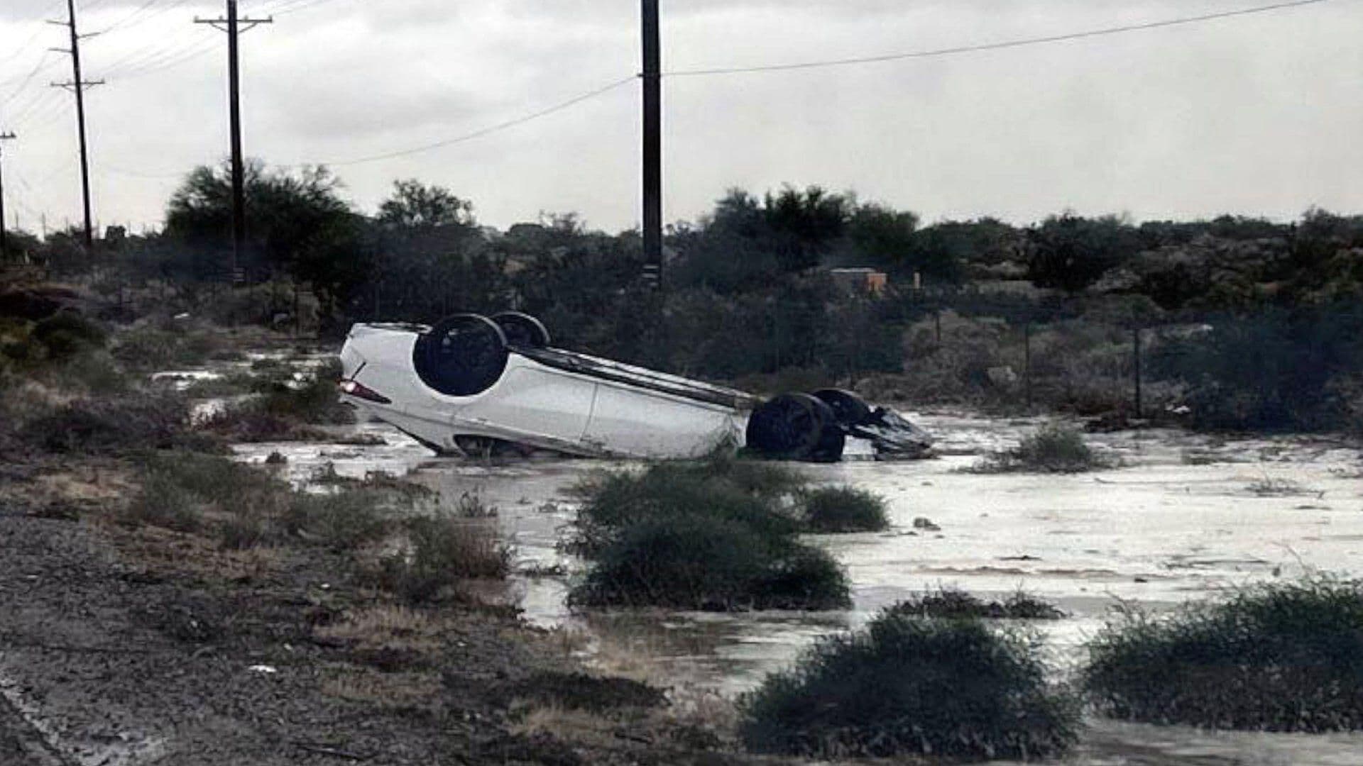 Agente Fronterizo Salva a Conductor tras Volcadura en El Centro, California
