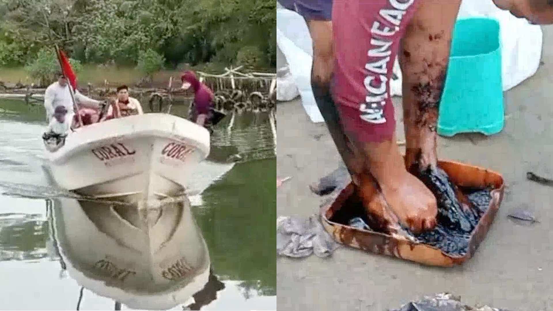 Autoridades de Medio Ambiente Investigan Derrame de Hidrocarburo en Pajapan, Veracruz
