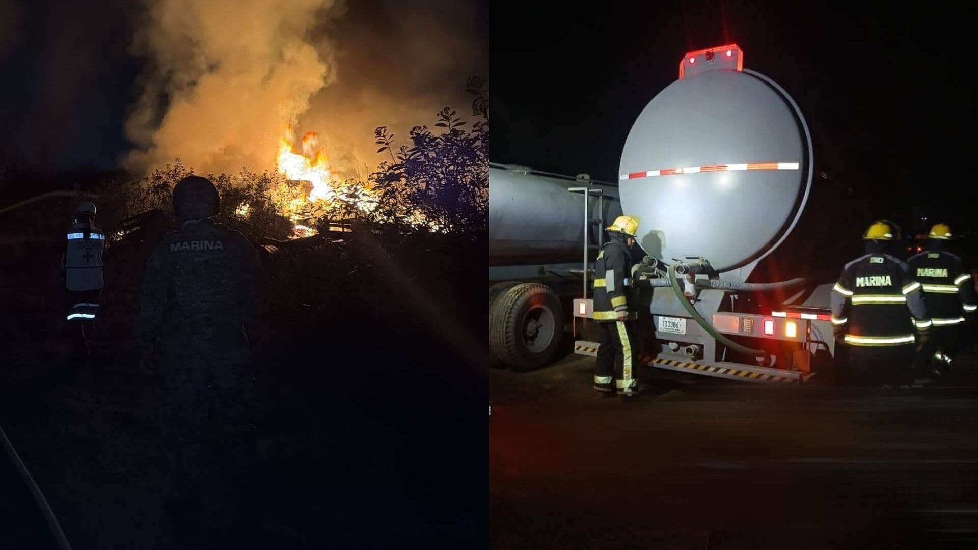 Incendio en Muelle de Tuxpan, Veracruz, es Controlado por Autoridades