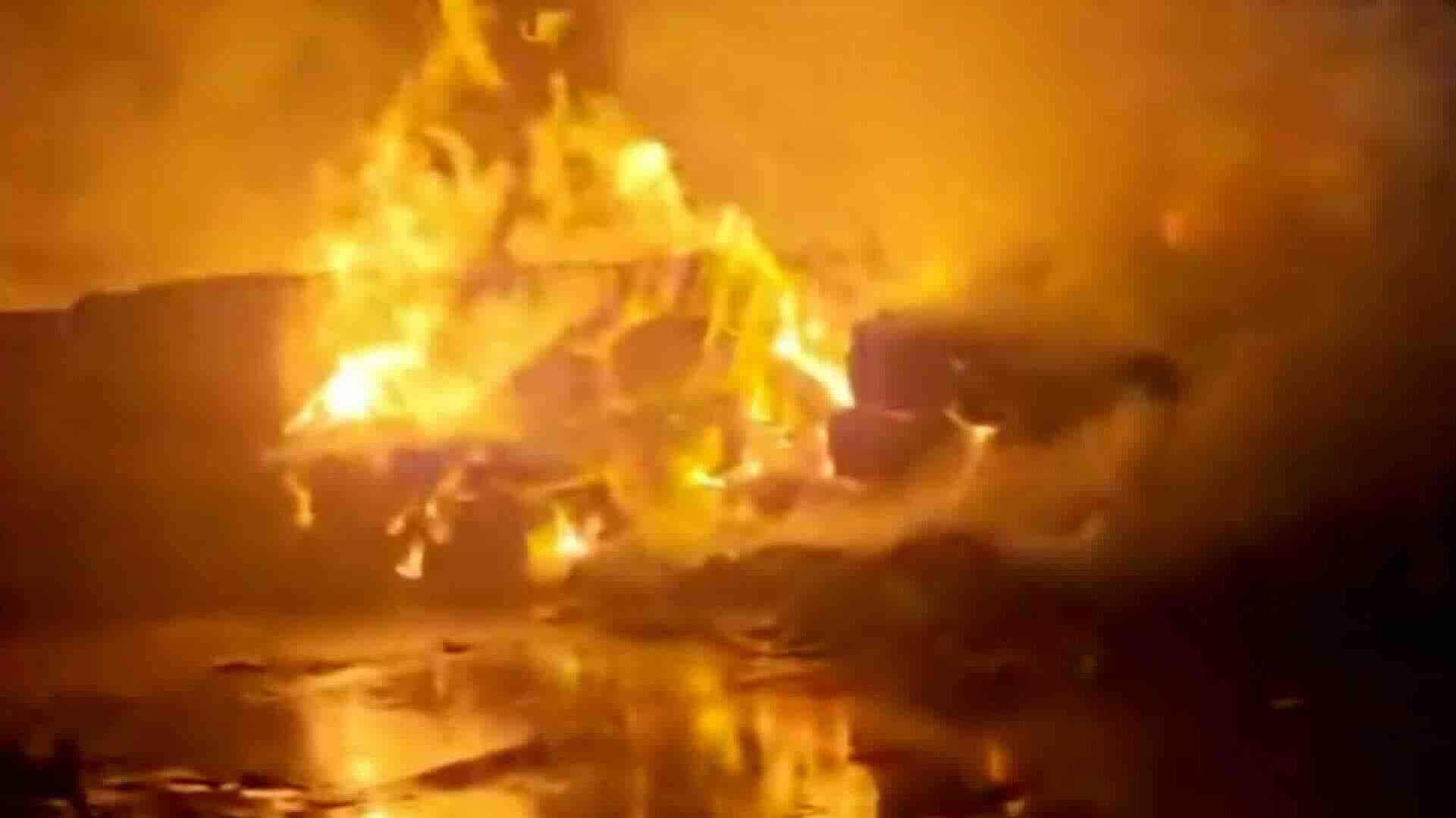 Incendio Devastó Planta Industrial y Cartonera en Tizayuca, Hidalgo
