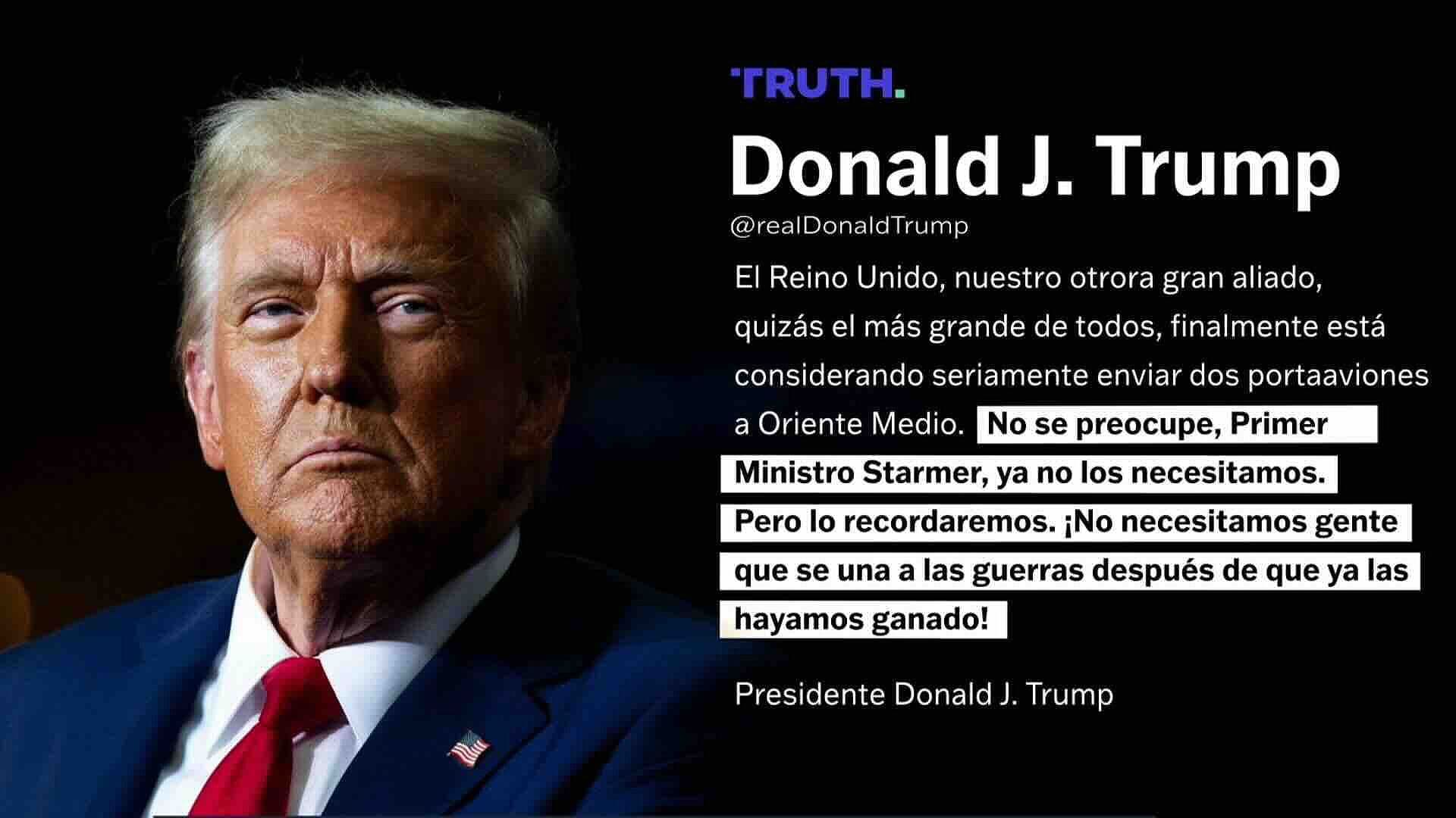 Bombardero B-1 de EU Llega a Inglaterra; Trump Minimiza Apoyo Británico