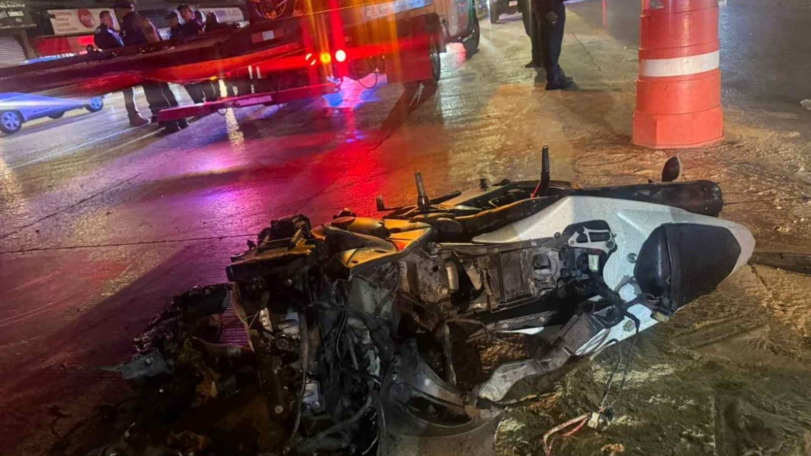 Choque Múltiple de Motos Deja un Muerto en la Vía José López Portillo