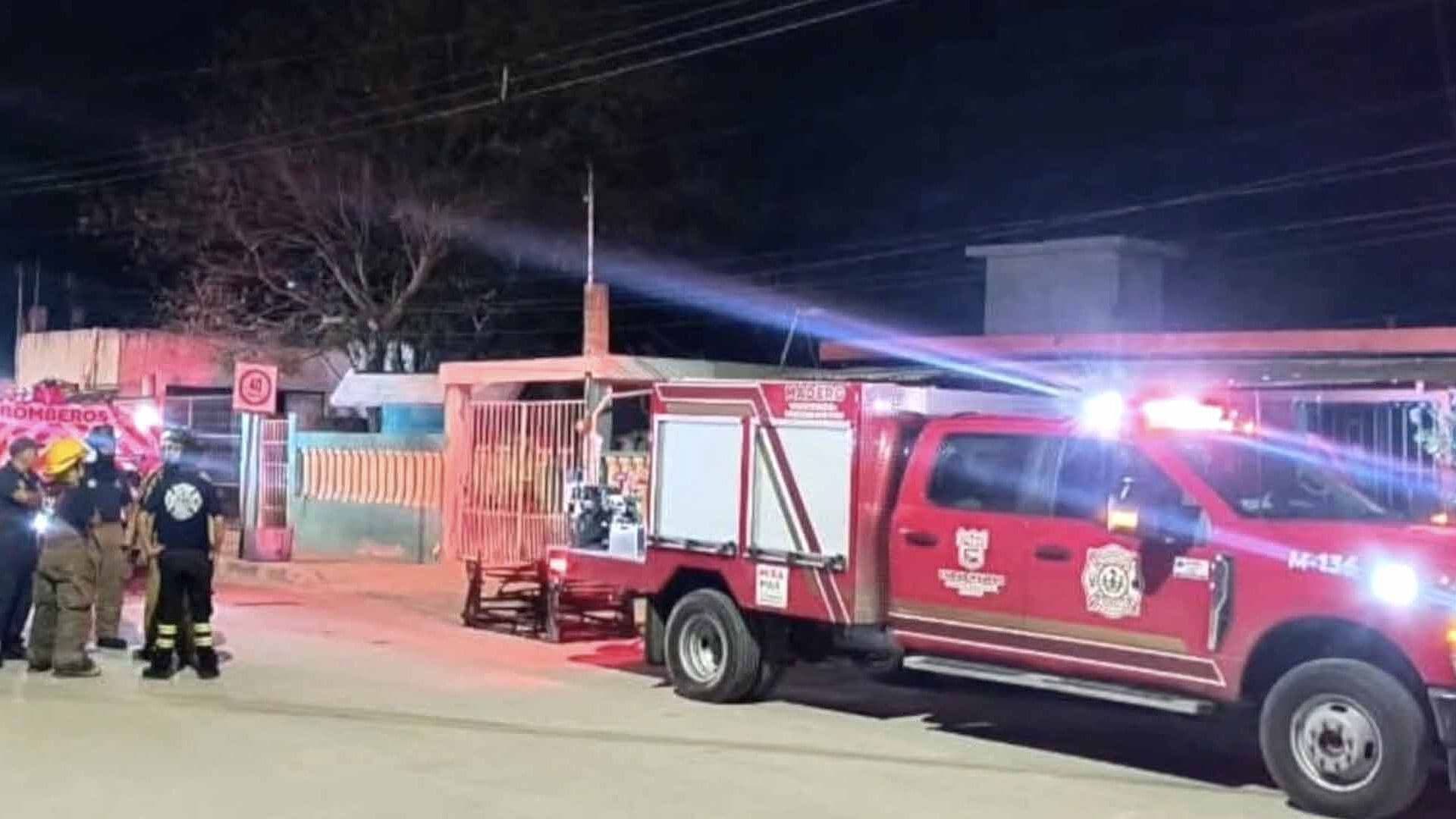 Adulto Mayor Resulta Lesionado Luego de Incendio en Vivienda de Ciudad Madero