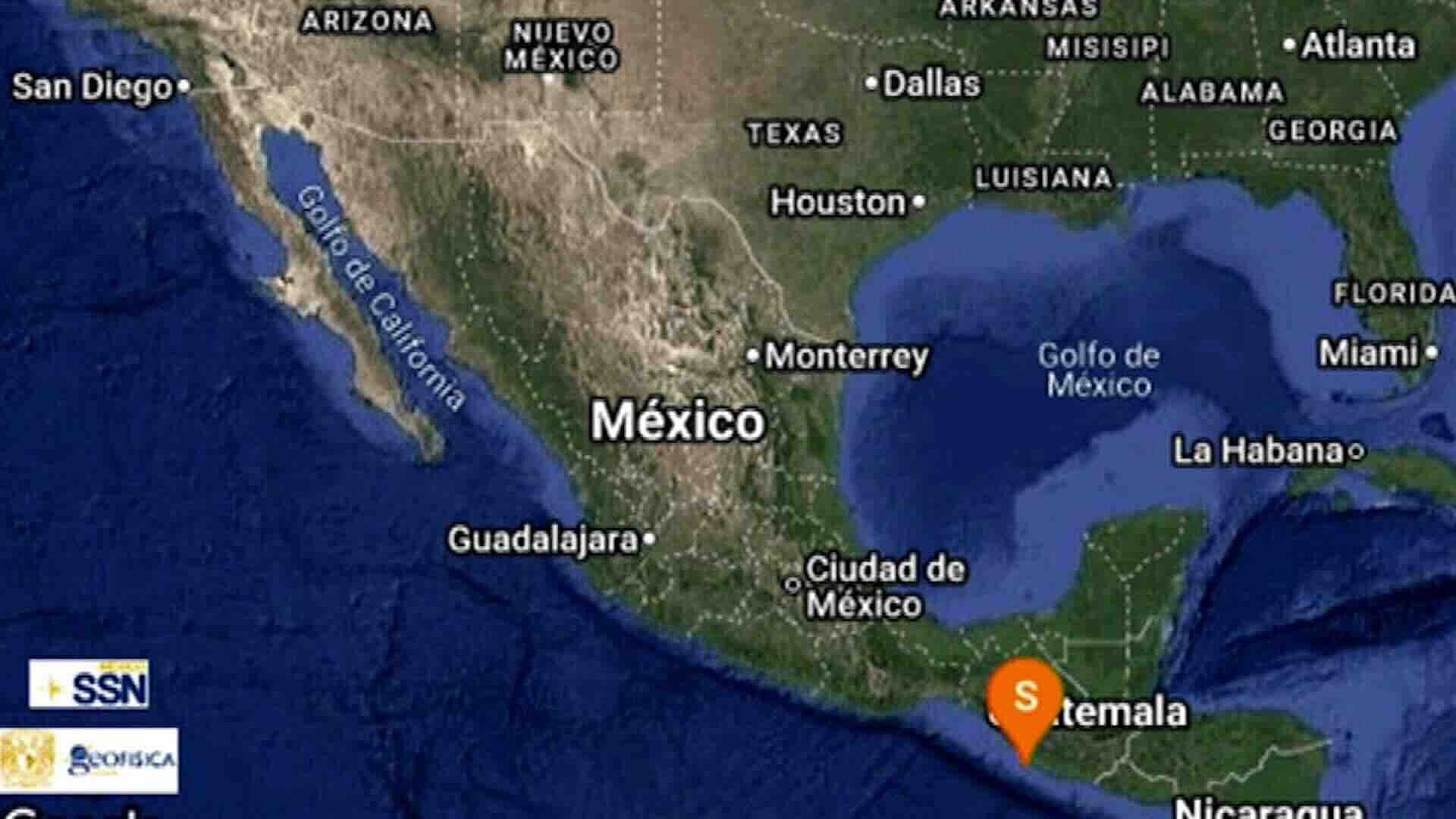 Sismo de Magnitud 4.2 Sacude Chiapas con Epicentro a 45 km de Ciudad Hidalgo