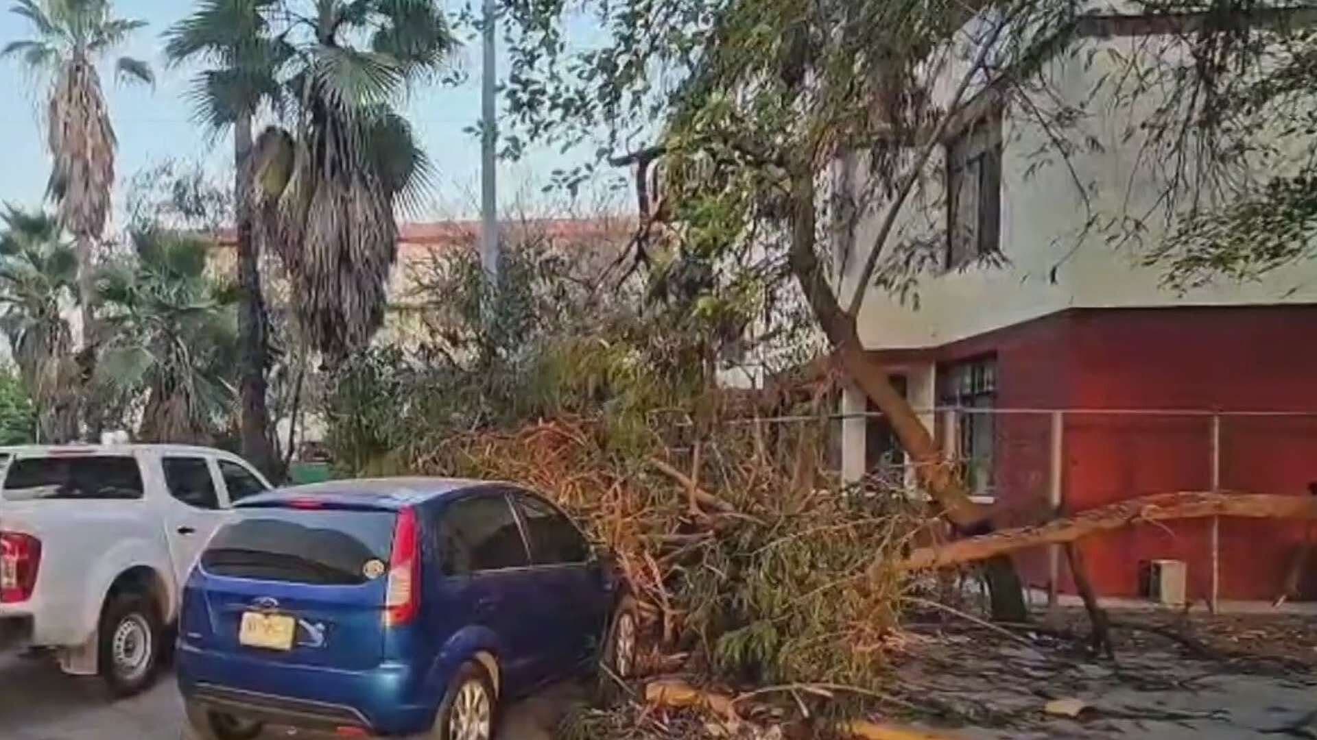 Deja Viento Sin Luz a Vecinos; Provoca Daños en Condominios Constitución en Monterrey