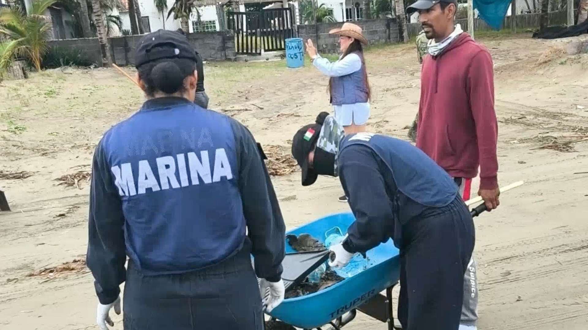 Recolectan 80 Kilos de Hidrocarburo en Playas de Alvarado