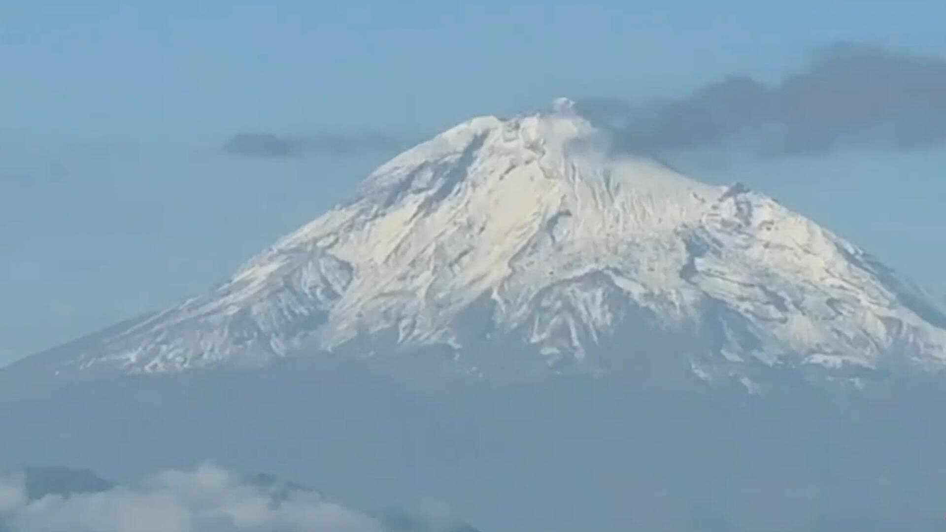 Así se Observó Desde Xalapa el Pico de Orizaba Este Jueves de Marzo