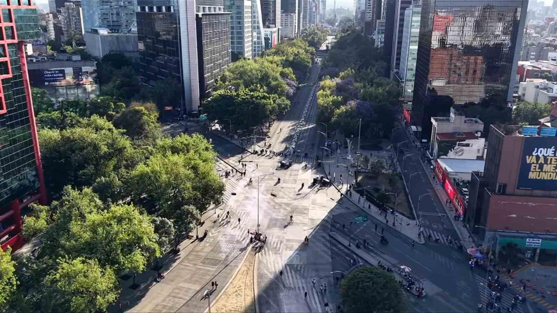 Bloqueo Hoy CDMX: Así se ve Desde el Aire Paseo de la Reforma por Protestas de la CNTE
