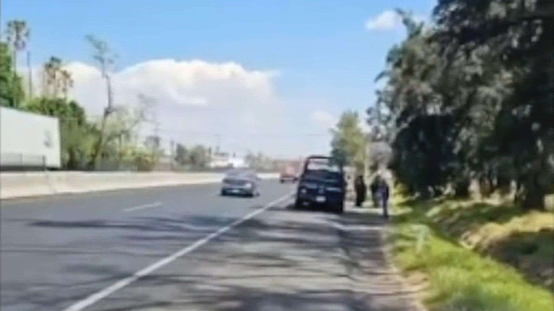 Reportan Ataque contra Elementos de Seguridad Pública del Estado en la Carretera en Villagrán