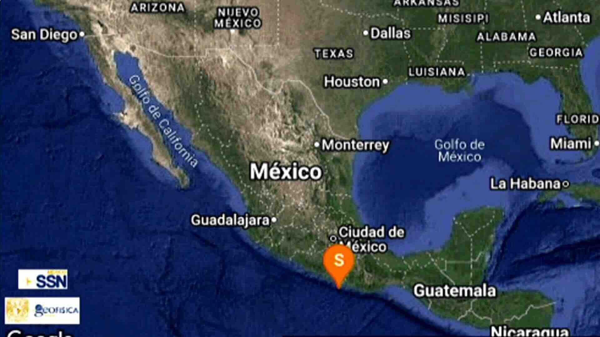Sismo de Magnitud 4.7 se Registró al Suroeste de Pinotepa Nacional, Oaxaca