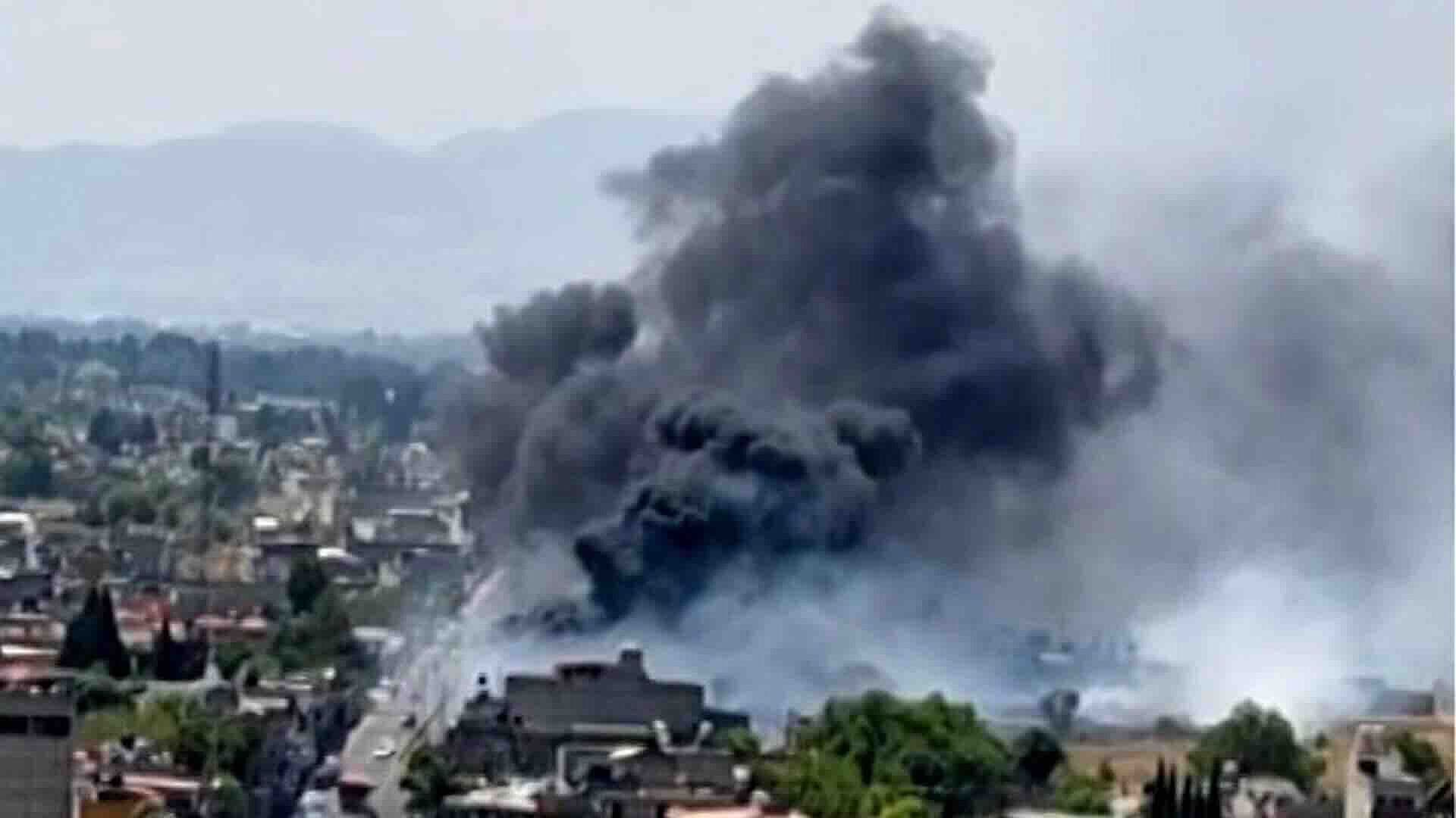 ¡Incendio en Edomex! Fuego de Pastizales Despliega Columna de Humo en Ocoyoacac