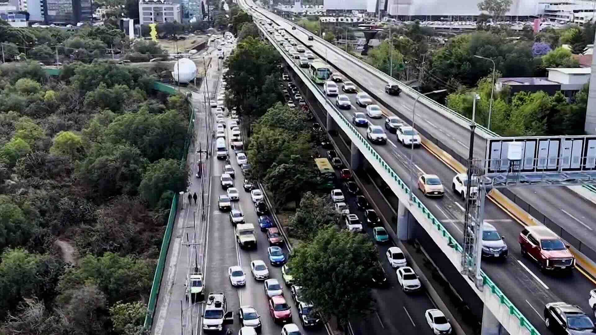 ¡Circulación Restablecida! Liberan Carriles Centrales de Periférico Sur en CDMX