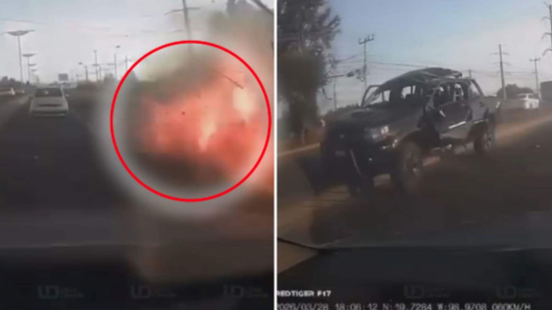 Identifican a los Dos Muertos de la Explosión de Camioneta en la México-Pachuca: Eran de Sinaloa