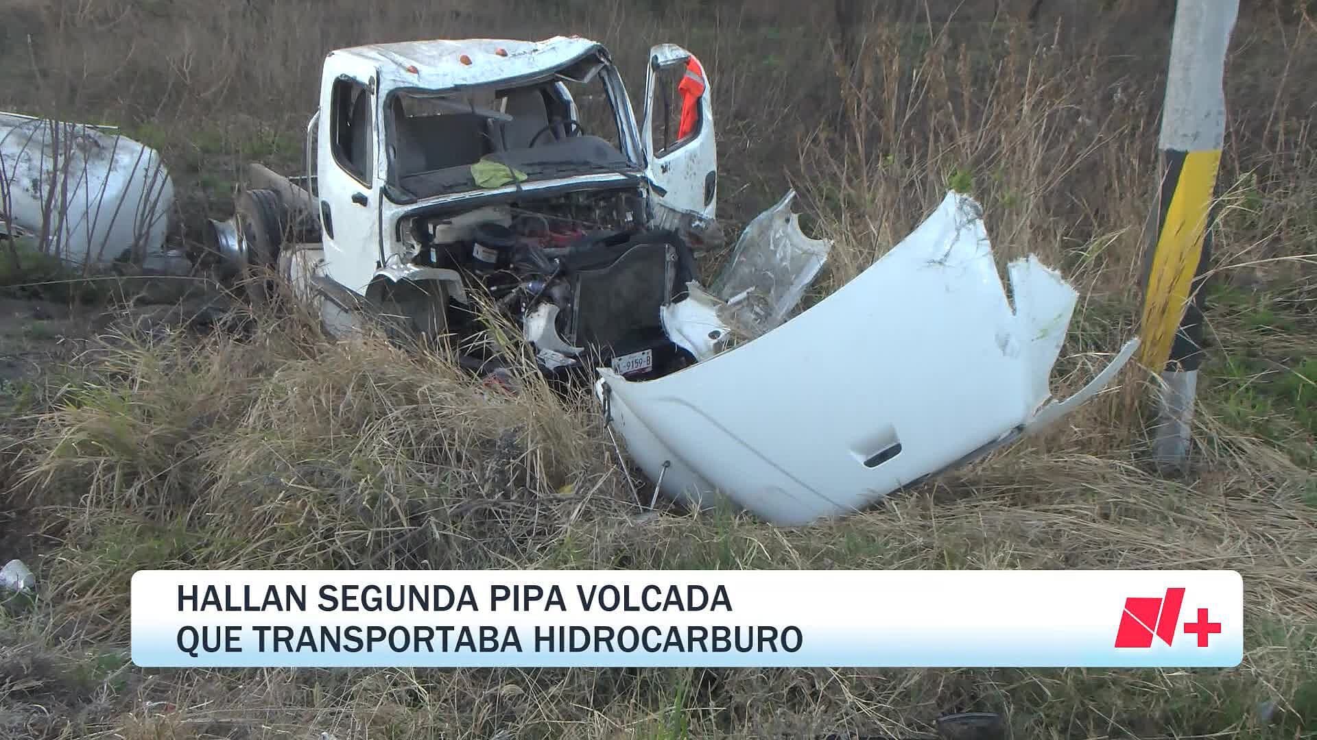 Por Segundo Día Consecutivo Vuelca otra Pipa con Hidrocarburos en Carretera a Nogales