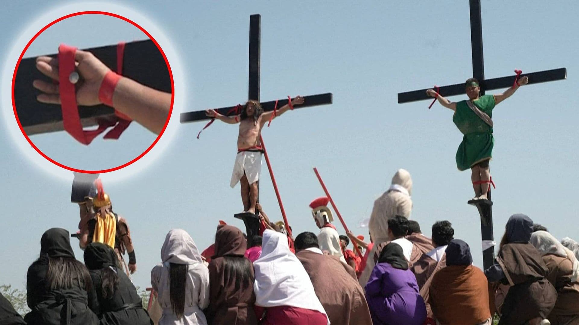 Polémica Tradición de Viernes Santo en Filipinas: Rubén Enaje es Crucificado con Clavos de Siete Centímetros