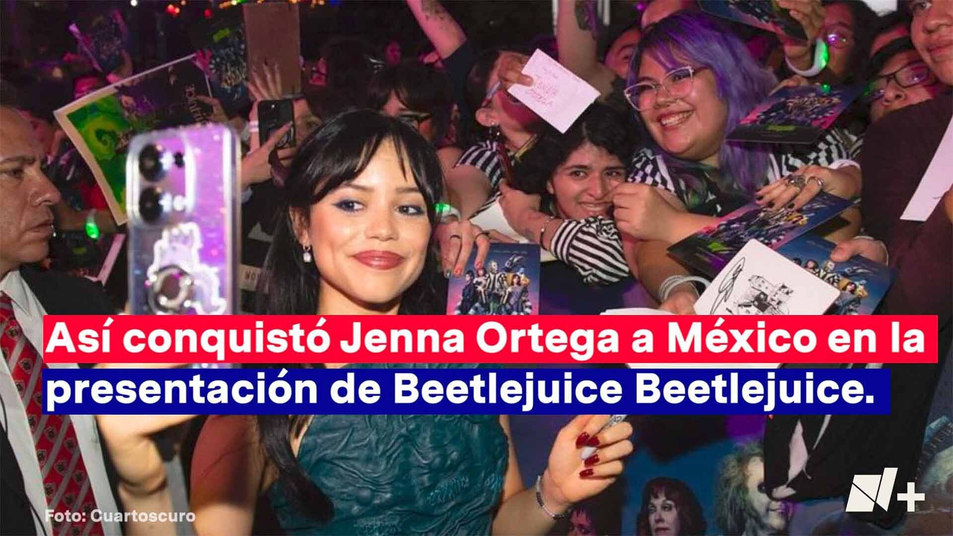 Así Conquistó Jenna Ortega, 'Merlina', a México en la Presentación de Beetlejuice Beetlejuice