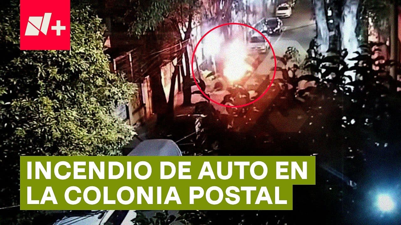 Incendio de Auto en la Colonia Postal
