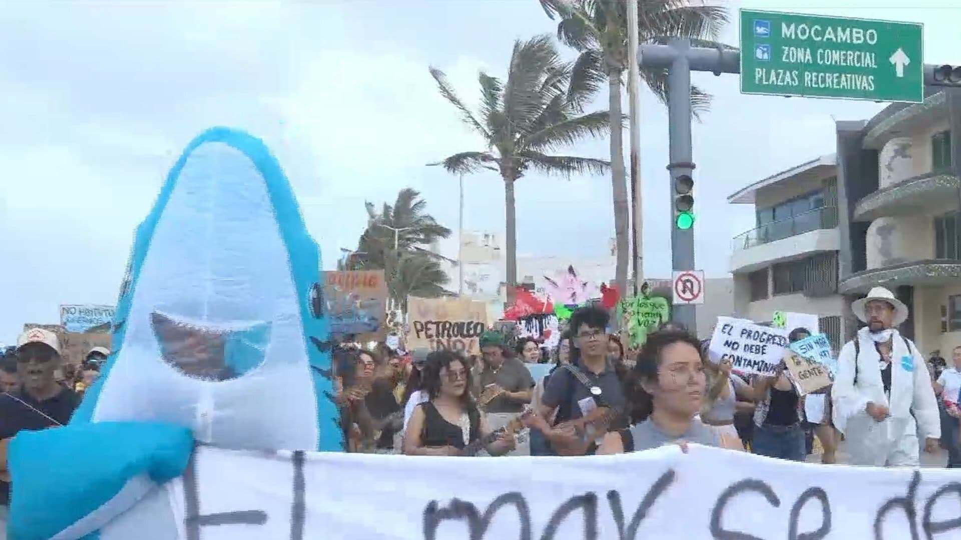 Marchan para Exigir Remediación de Desastre Ambiental en el Golfo de México