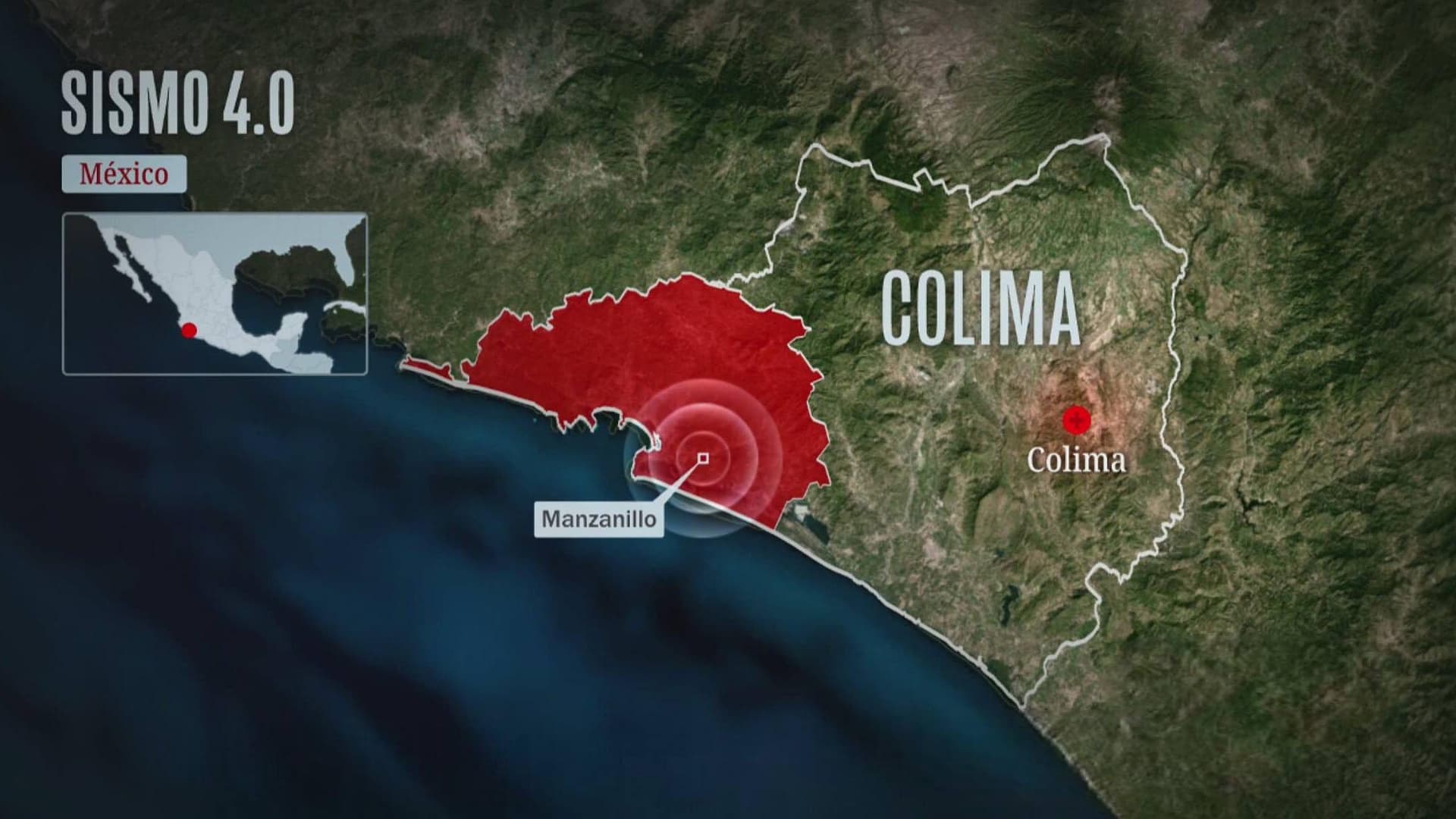 Reportan Sismo de Magnitud 4.0 en Manzanillo, Colima: Servicio Sismológico Nacional