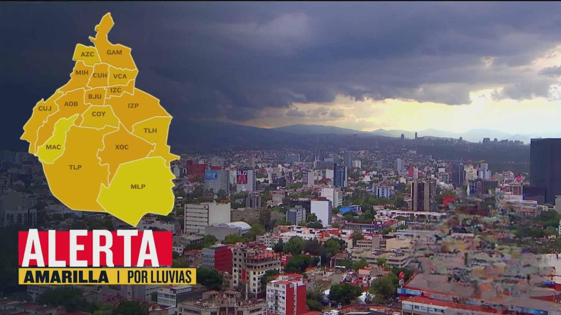 Activan Alerta Amarilla por Lluvia para Todas las Alcaldías de la CDMX ...